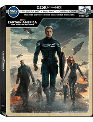 Captain America: The Winter Soldier Movie Best Buy Exclusive 4K UHD SteelBook