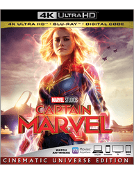 Captain Marvel Movie Buy Now Purchase 4K UHD Cinematic Universe Edition