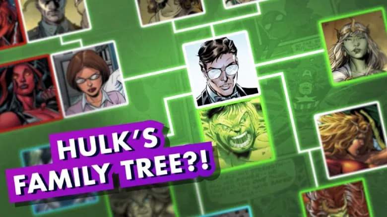 Hulk family tree card image