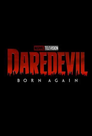 Marvel Television's Daredevil: Born Again Disney+ TV Show Season 3 Logo on Black