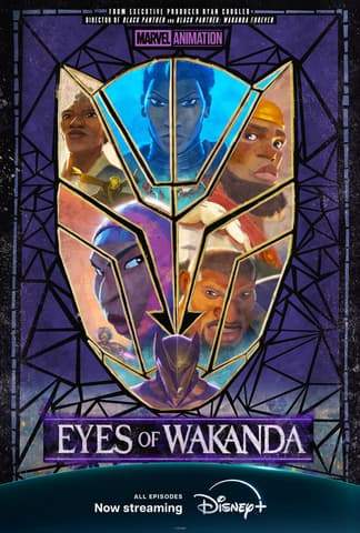 Marvel Animation's Eyes of Wakanda Disney+ TV Show Season 1 Poster