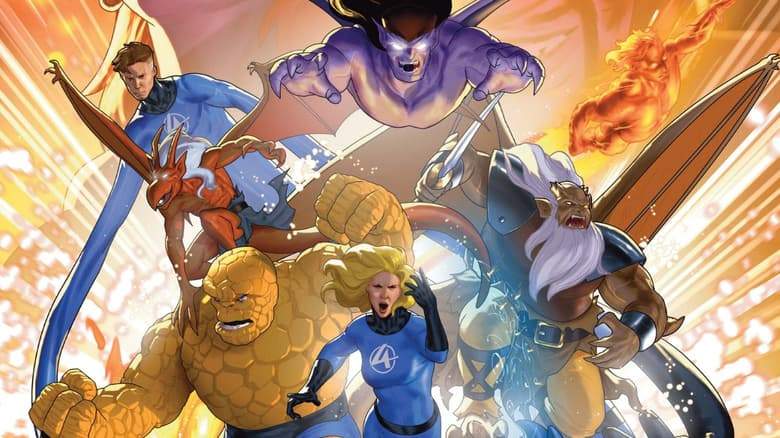 FANTASTIC FOUR/GARGOYLES (2025) #1 cover by Taurin Clarke