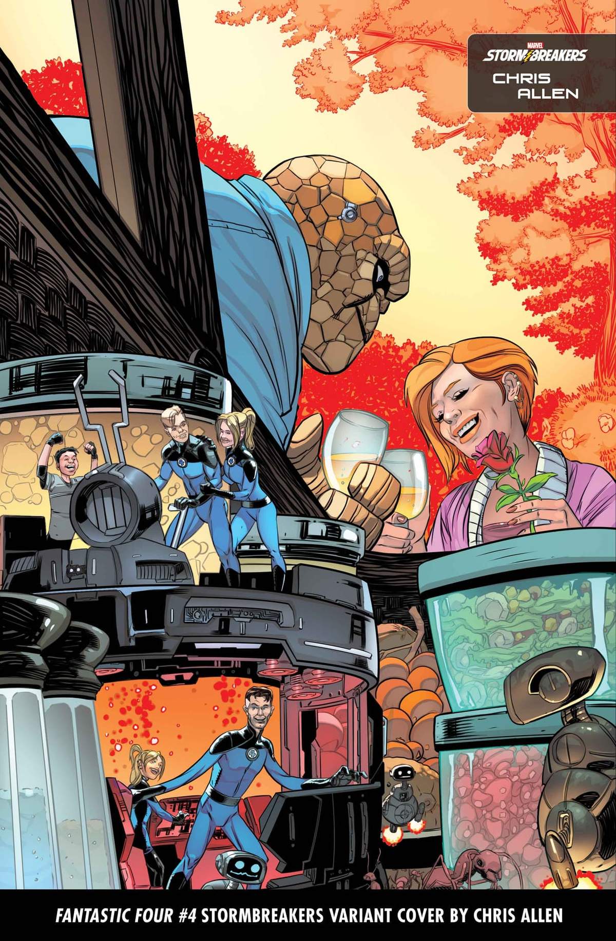 FANTASTIC FOUR #4 STORMBREAKERS VARIANT COVER BY CHRIS ALLEN