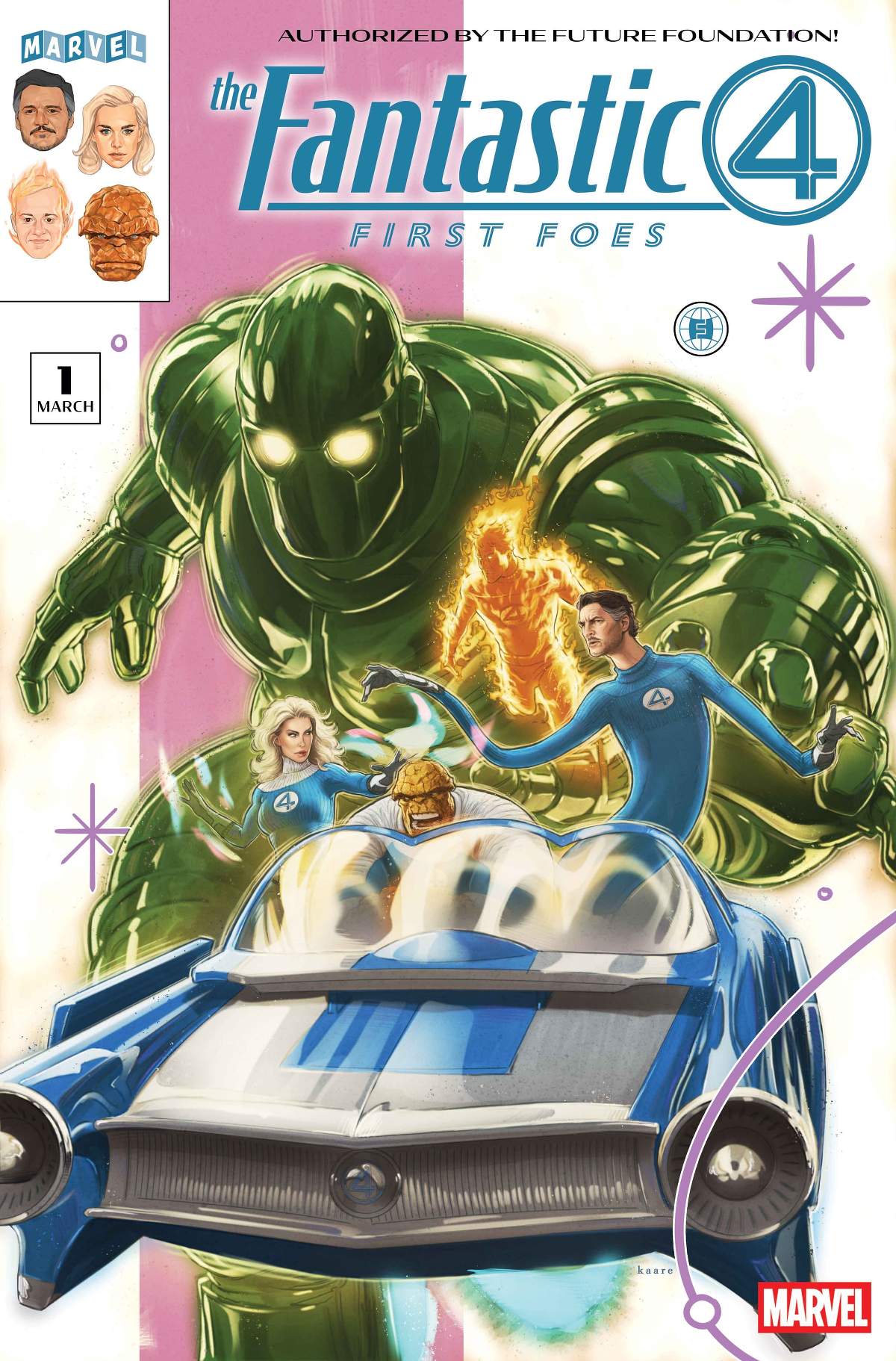 FANTASTIC FOUR: FIRST FOES (2026) #1 variant cover by Kaare Andrews