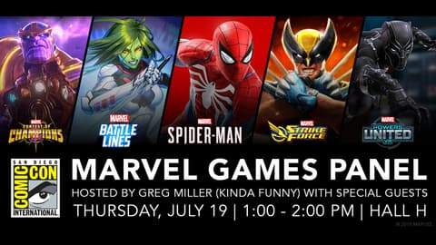 SDCC 2018 Games schedule
