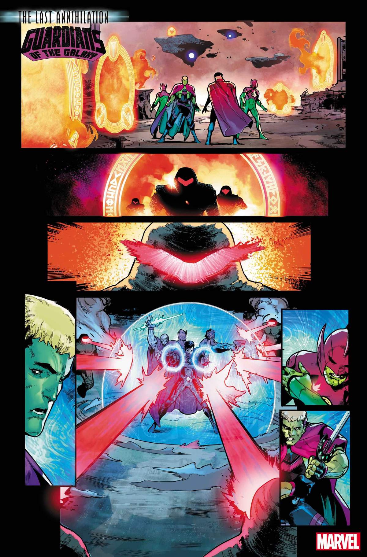 GUARDIANS OF THE GALAXY #16 Interior Artwork by Juan Frigeri and Federico Blee