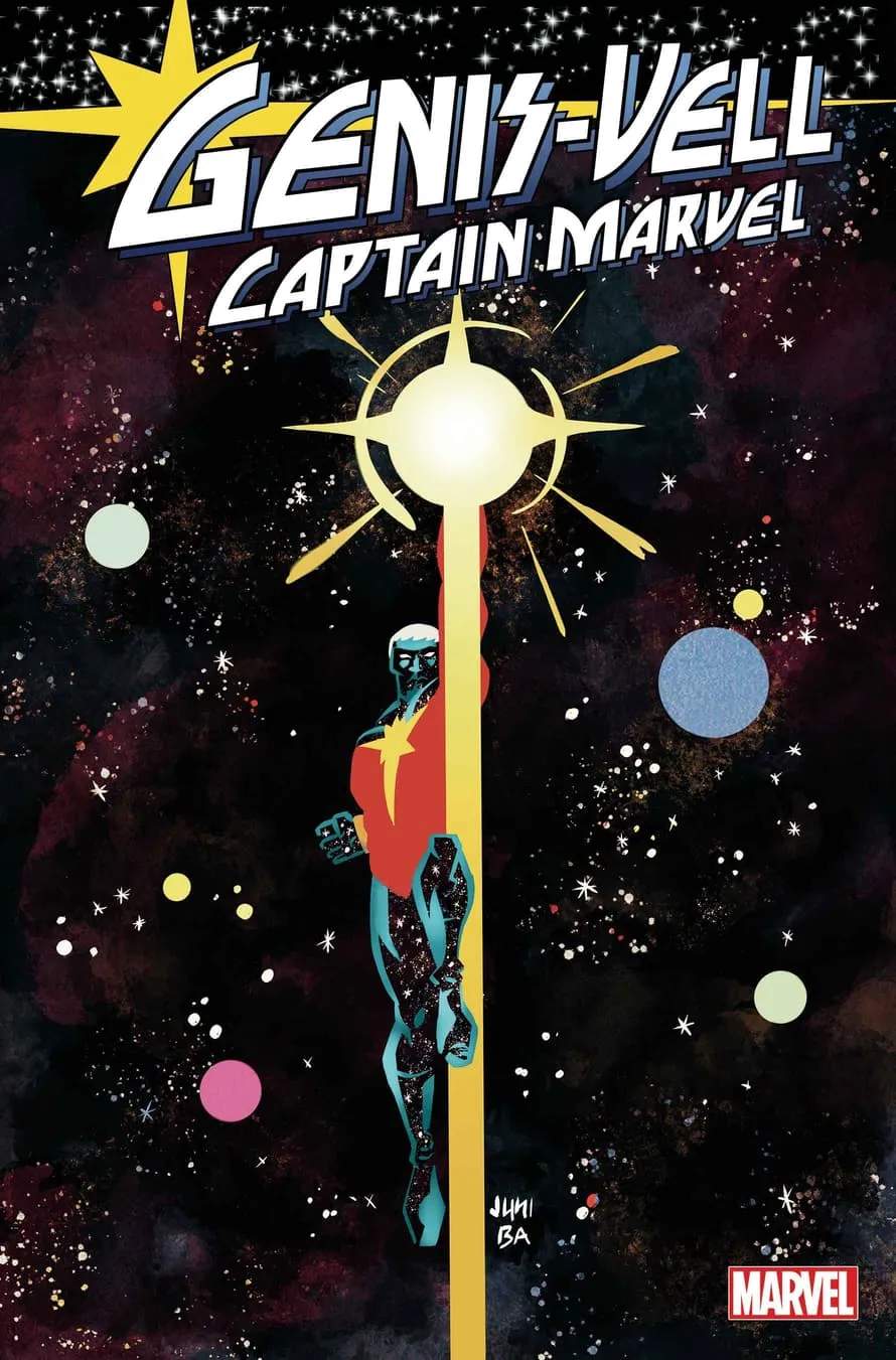 Genis-Vell: Captain Marvel #1 variant cover by Juni Ba