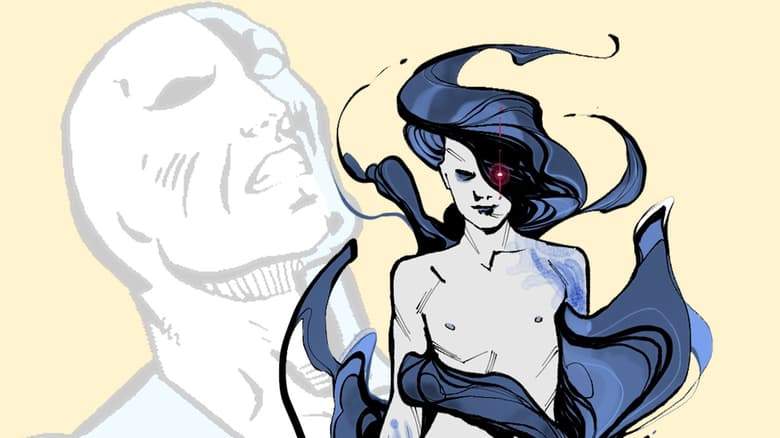 G.O.D.S.: In-Betweener character design sheet by Valerio Schiti