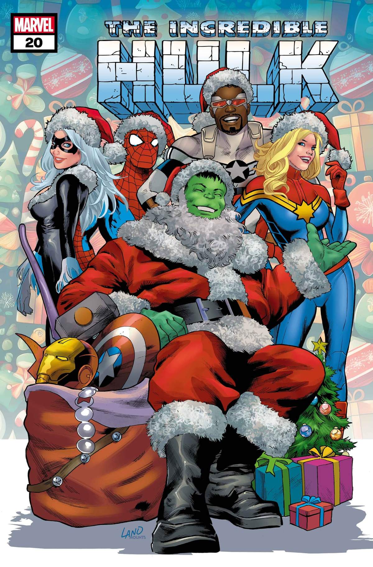 Incredible Hulk #20 Winter Holiday Variant Cover by Greg Land
