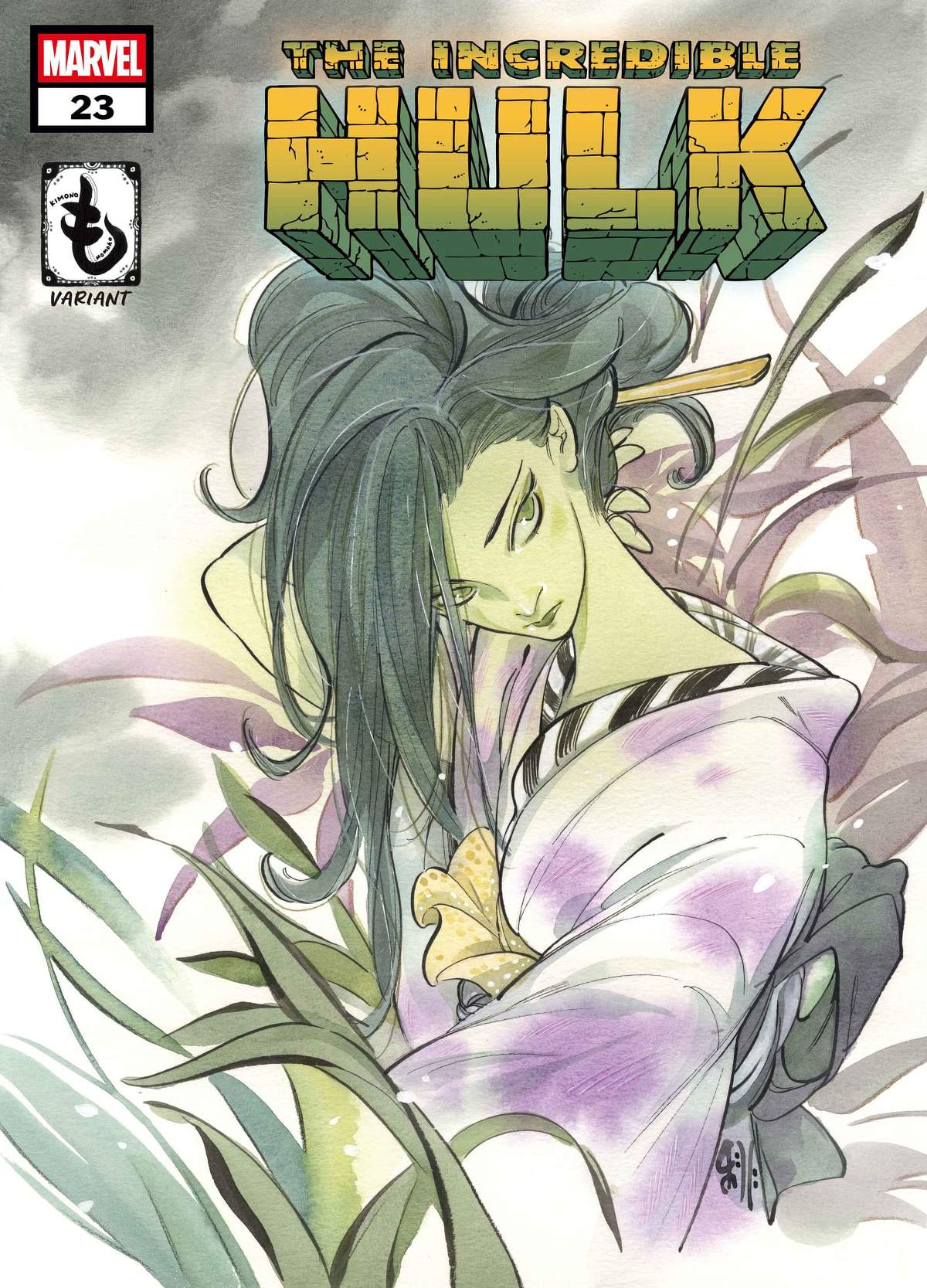 INCREDIBLE HULK #23 Kimono Variant Cover by Peach Momoko