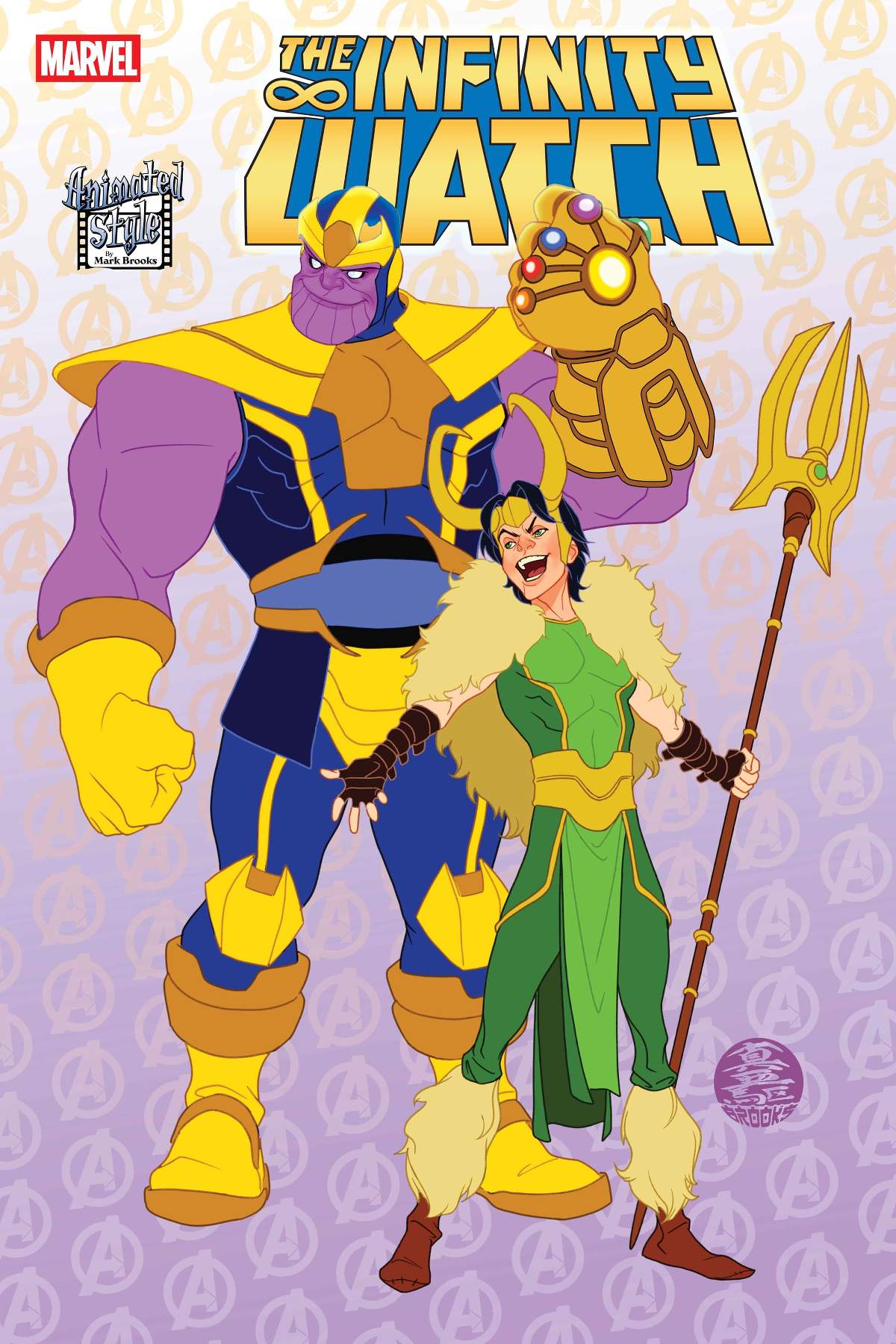 INFINITY WATCH #3 Animated-Style Variant Cover by Mark Brooks