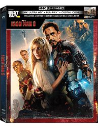 Iron Man 3 Movie Buy Now Purchase Best Buy Exclusive 4K UHD SteelBook