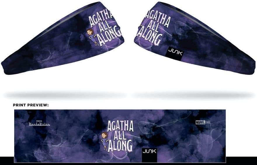 <a href=https://www.junkbrands.com/products/wandavision-agatha-all-along-headband>’Agatha All Along’ Headband </a> / Junk Brands