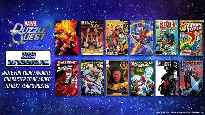 'MARVEL Puzzle Quest' Announces New Character Poll for 2025