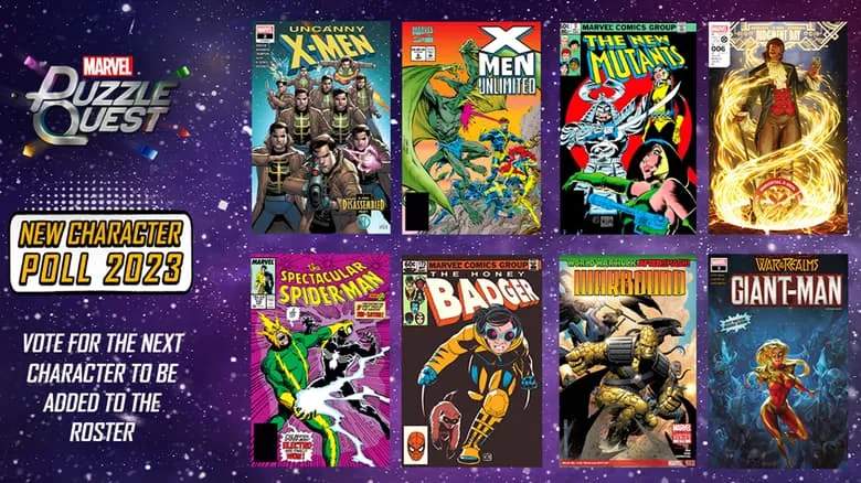 Choose the Next Character to Join MARVEL Puzzle Quest