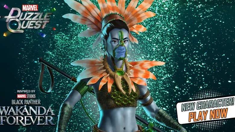 Namora (Origin) joins MARVEL Puzzle Quest