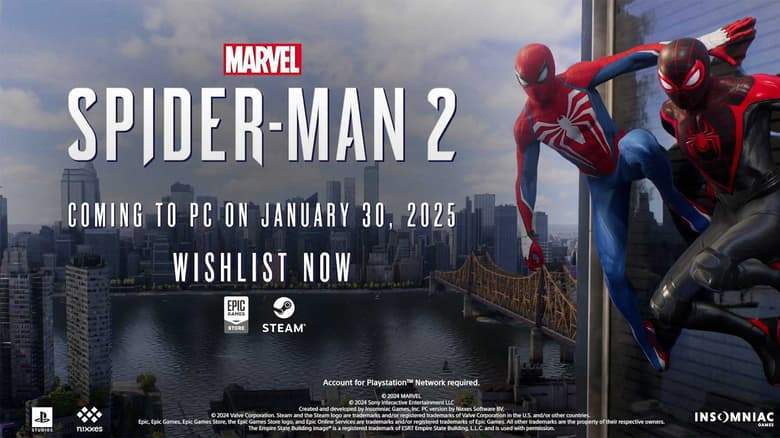 'Marvel’s Spider-Man 2' Arrives on PC January 2025
