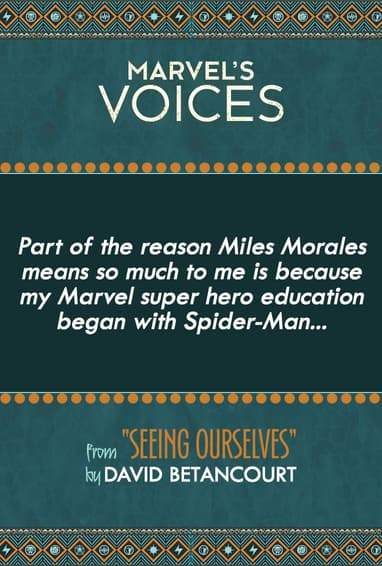 Marvel's Voices Digital Series Podcast Comic Essay “Seeing Ourselves” by David Betancourt