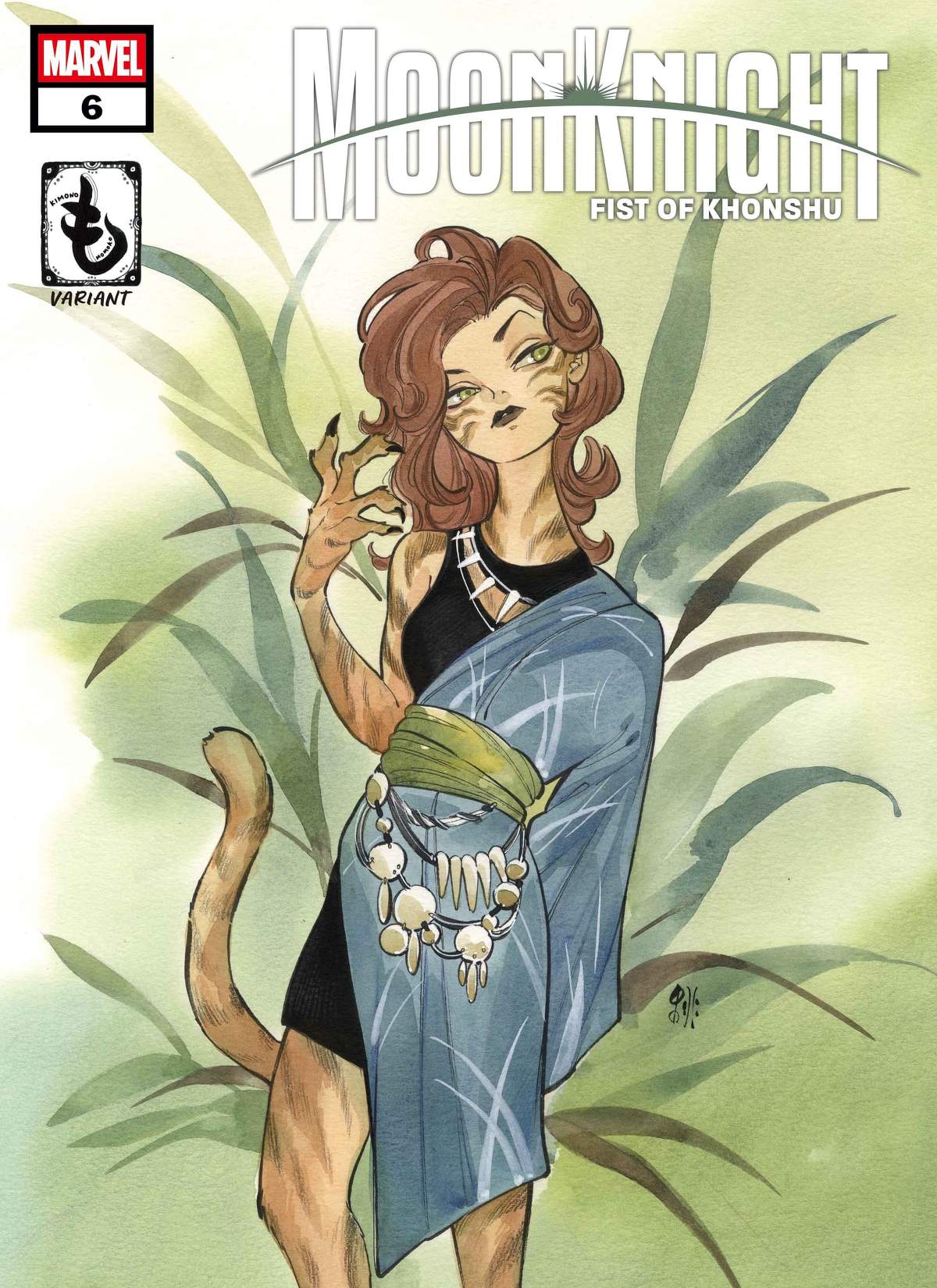 MOON KNIGHT: FIST OF KHONSHU #6 Kimono Variant Cover by Peach Momoko