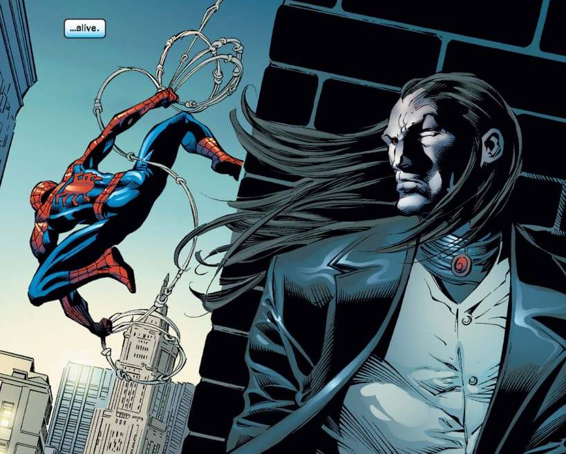 Morlun stalking Spider-Man