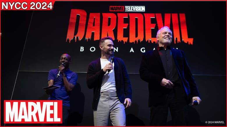 'Daredevil: Born Again' stars Charlie Cox and Vincent D'Onofrio at NYCC 2024
