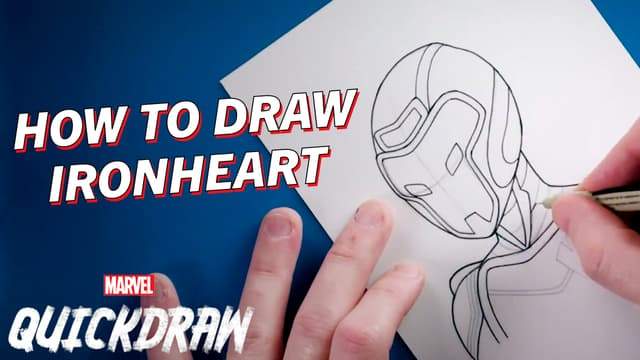 Learn how to draw Ironheart! | Marvel Quickdraw How-To