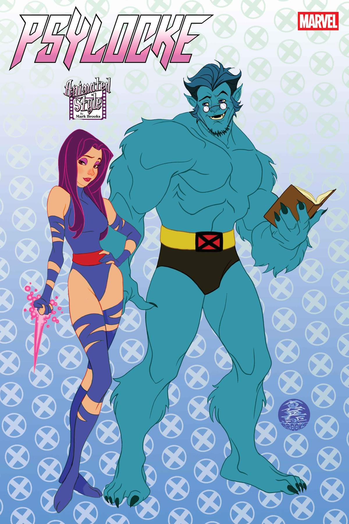 PSYLOCKE #4 Animated-Style Variant Cover by Mark Brooks