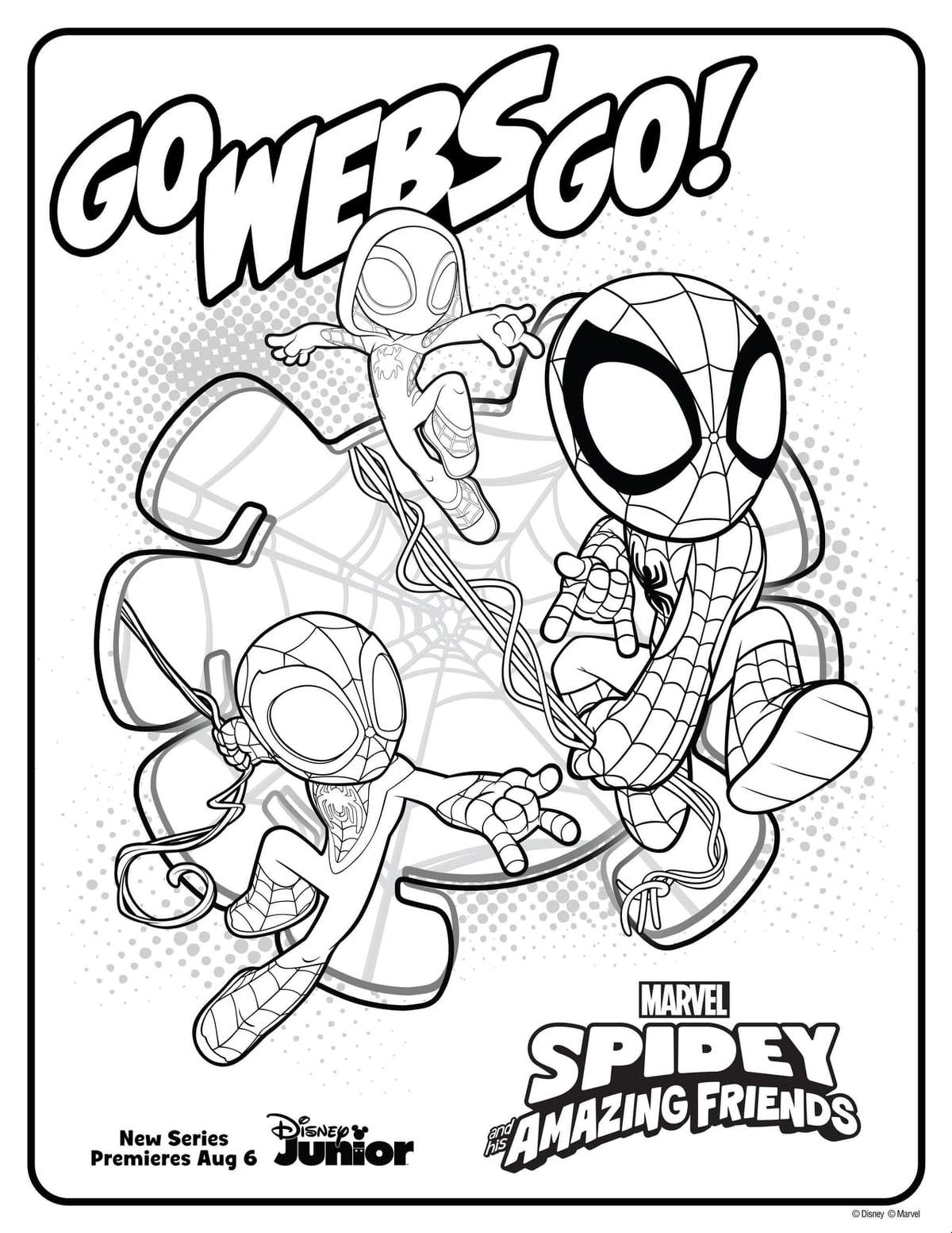 Marvel's Spidey and his Amazing Friends Activity | Coloring 1