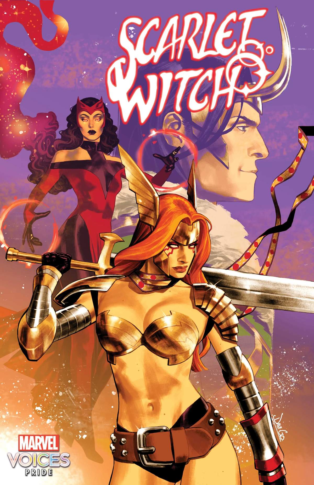 SCARLET WITCH #1 PRIDE ALLIES VARIANT COVER BY DAVI GO 