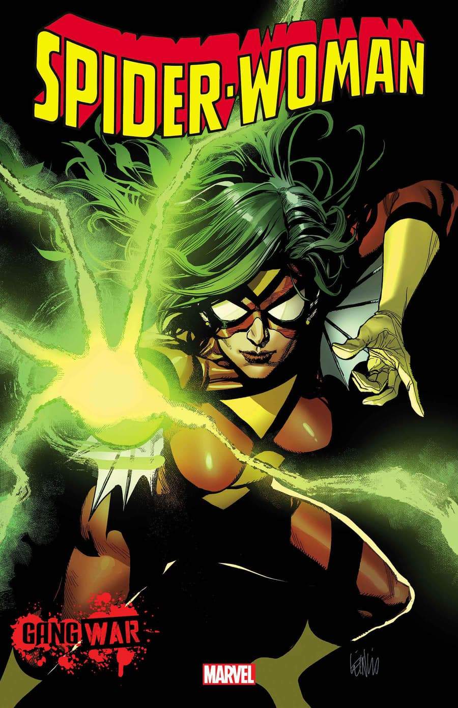 Cover to SPIDER-WOMAN #1 (OF 4) by Leinil Francis Yu. 