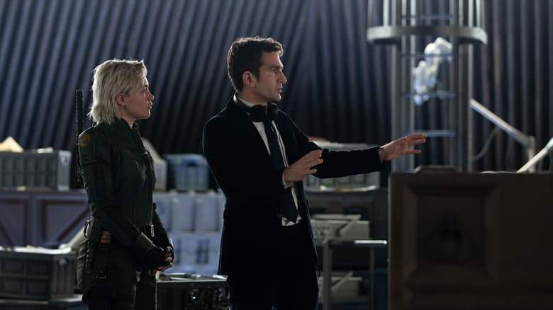 Florence Pugh and Jake Schreier on the set of Thunderbolts*