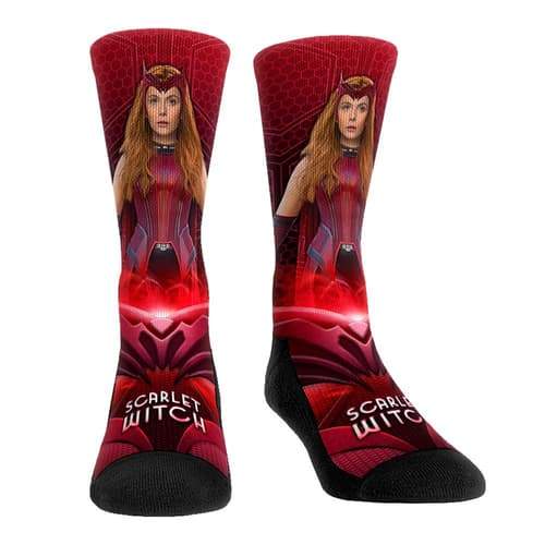 <a href=https://rockemsocks.com/products/wandavision-scarlet-witch>Scarlet Witch- Hero Pose</a> / Rock ‘Em Socks