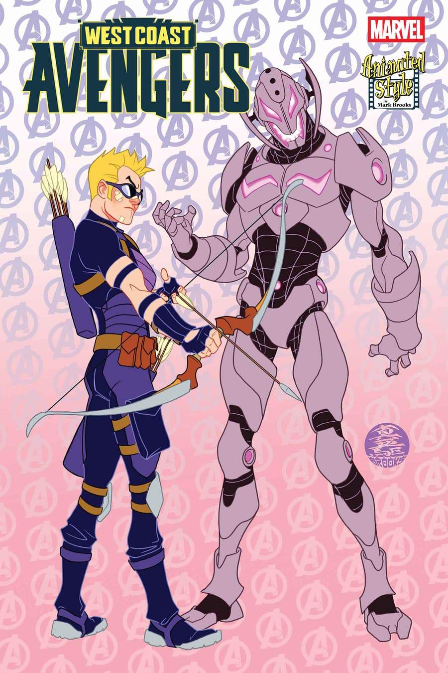 WEST COAST AVENGERS #4 Animated-Style Variant Cover by Mark Brooks