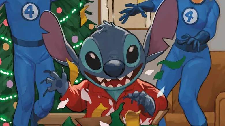 Stitch Wreaks Holiday Havoc In Marvel's New 'Stitch Unleash the Holidays' Variant Covers