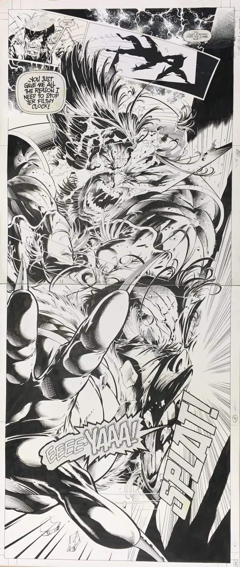 WOLVERINE #90 inks