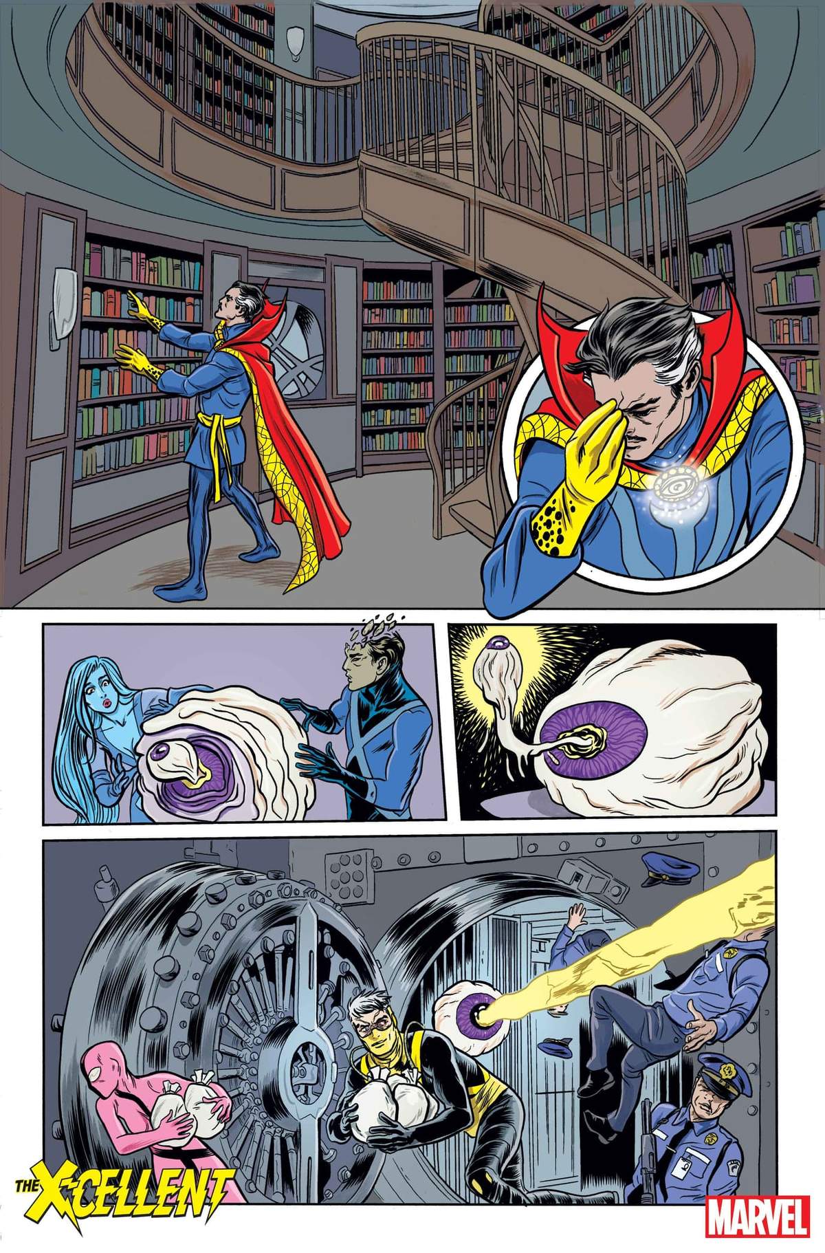 THE X-CELLENT (2023) #1 artwork by Michael Allred and Laura Allred