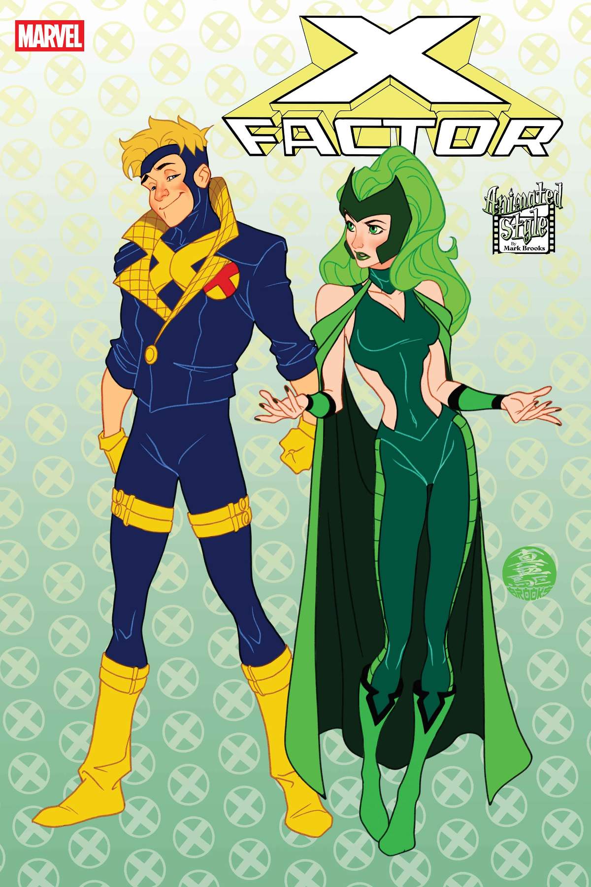 X-FACTOR #7 Animated-Style Variant Cover by Mark Brooks