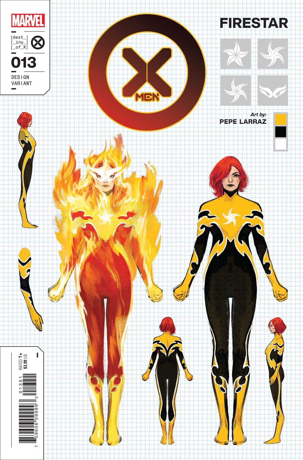 X-Men #13 Design Variant Cover by PEPE LARRAZ