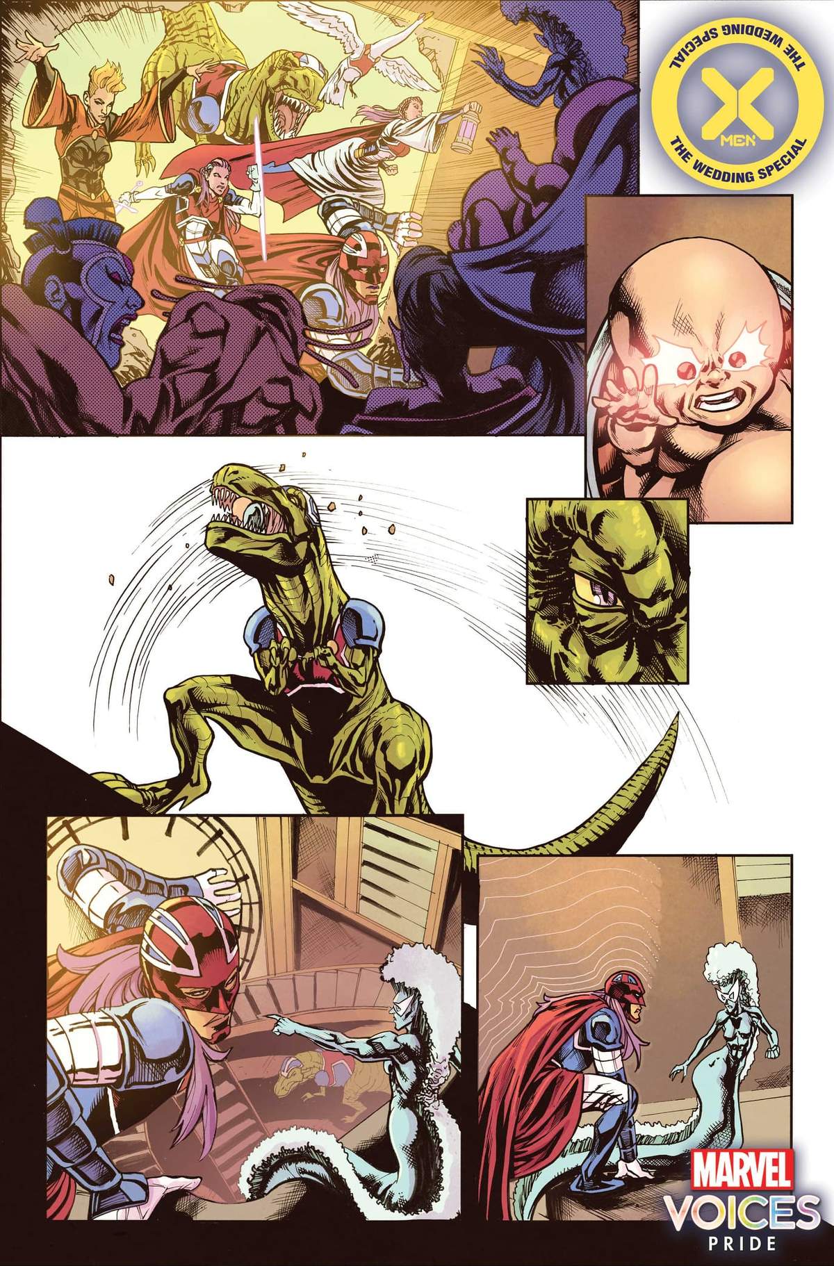 X-MEN: THE WEDDING SPECIAL #1 interior artwork by Phillip Sevy