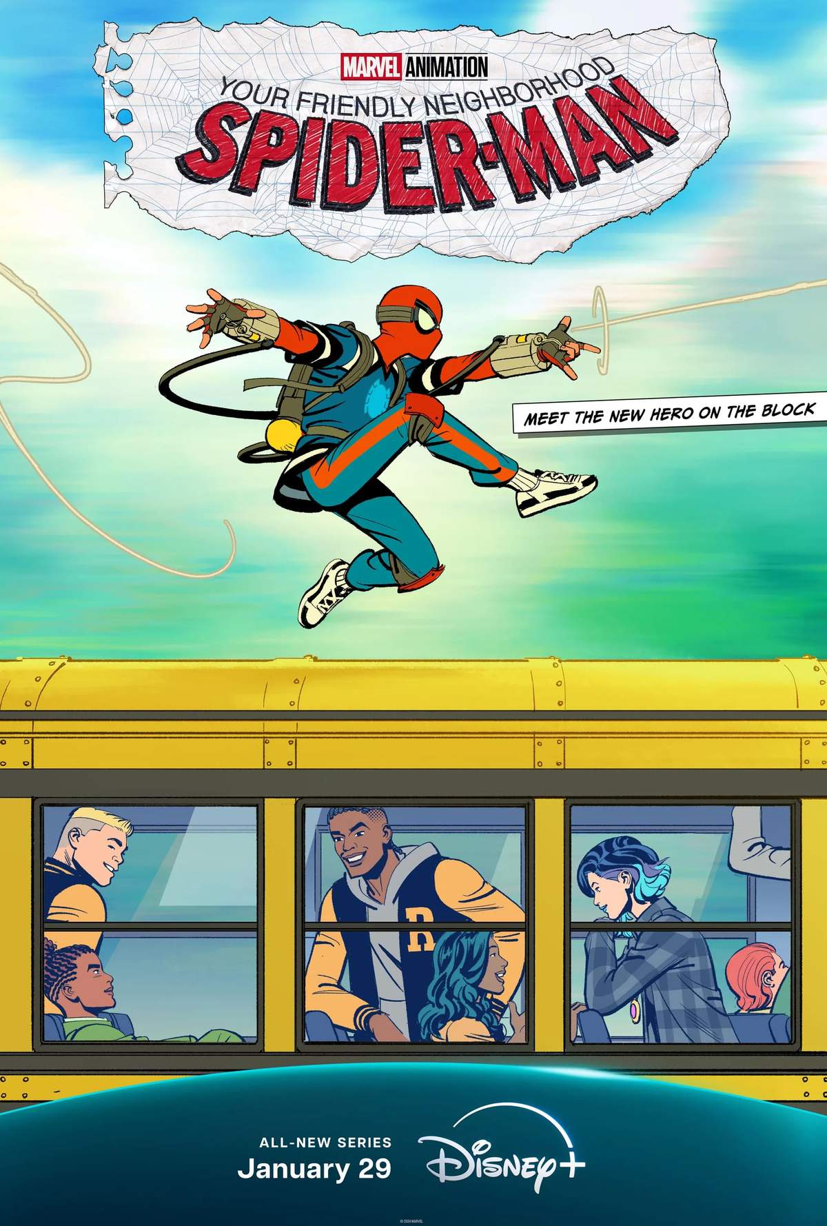 Marvel Animation's Your Friendly Neighborhood Spider-Man TV Show Disney+ Season 1 Poster