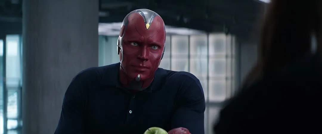 Vision talking to Wanda