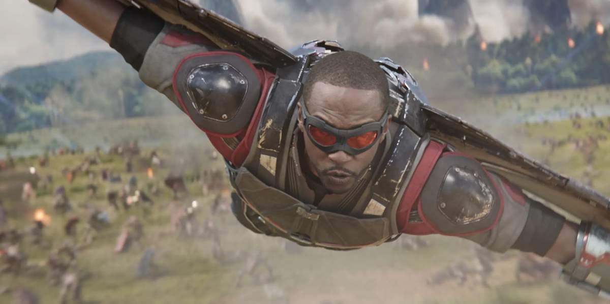Sam Wilson and the EXO-7 Falcon Flight Suit