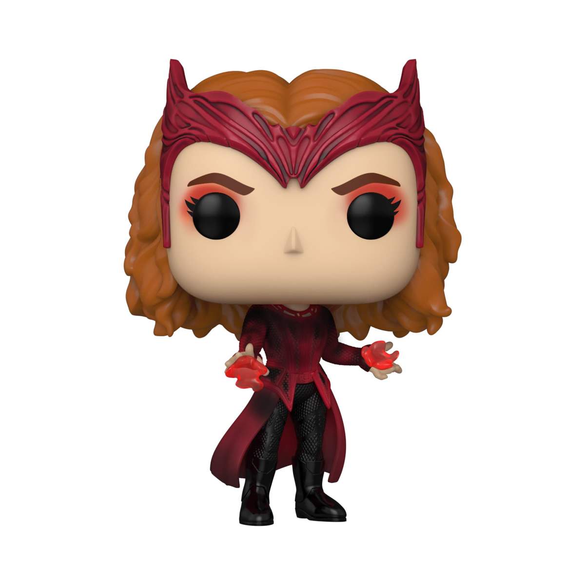 Scarlet Witch Funko Pop / shop it <a href=https://www.amazon.com/Funko-Pop-Marvel-Strange-Multiverse/dp/B09DL6VFHR>here</a>