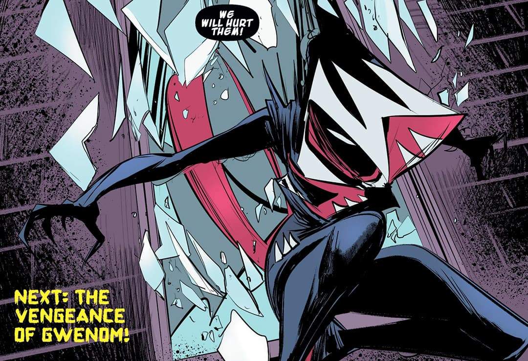Gwenom, the Venom symbiote merged with Spider-Woman 
