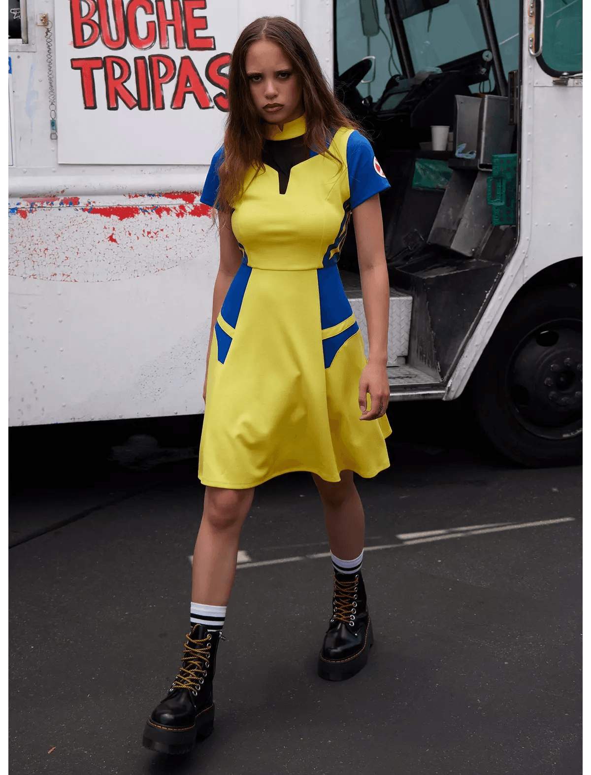 Her Universe Marvel Deadpool & Wolverine Color-Block Wolverine Dress