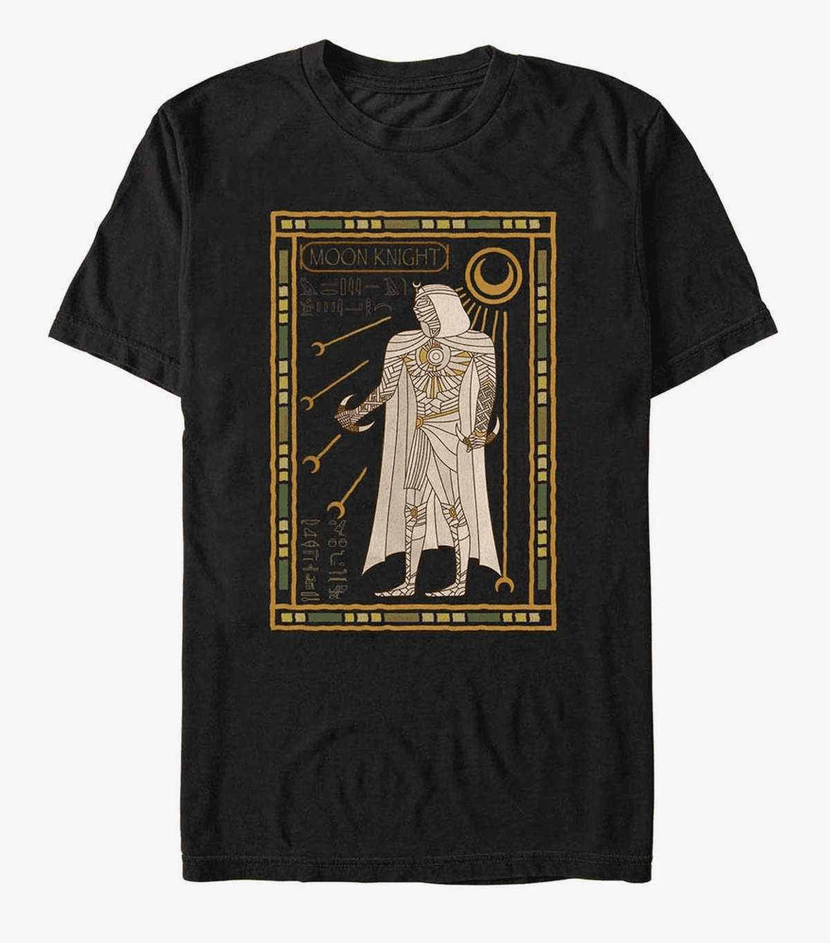 Moon Knight Tarot t-shirt / shop it <a href=https://www.hottopic.com/product/marvel-moon-knight-tarot-knight-t-shirt/18749663.html>here</a>