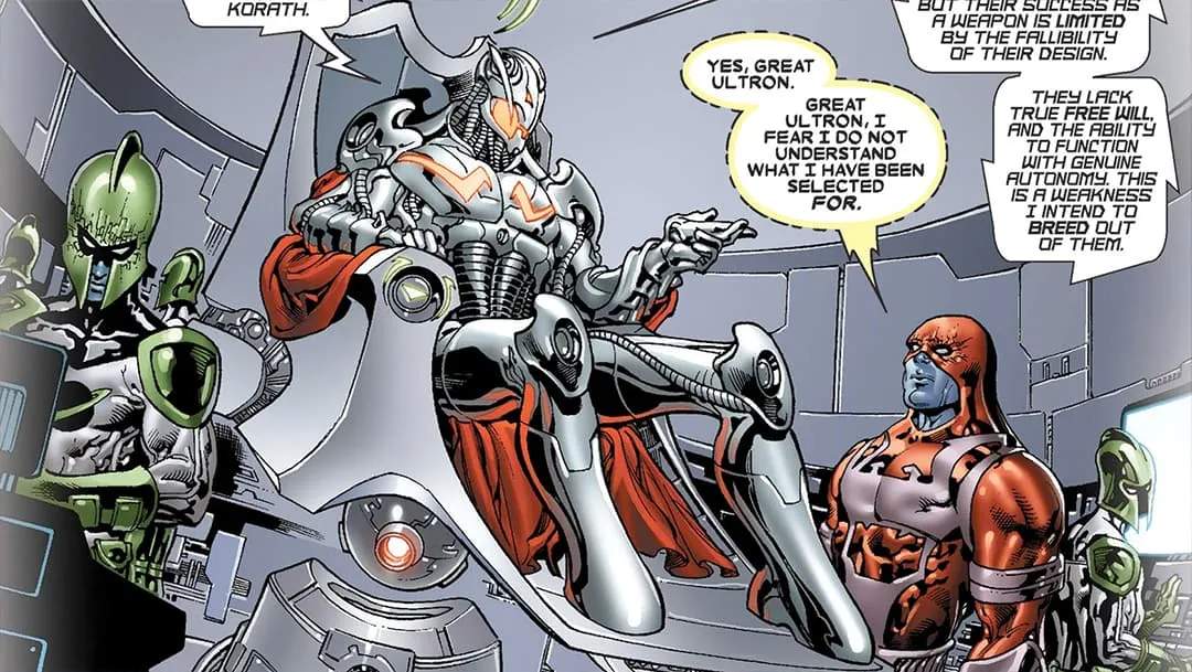 Ultron Comic Panel