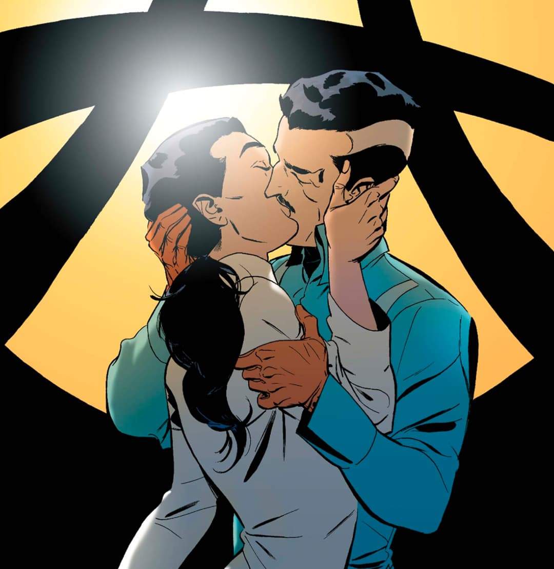 Linda and Doctor Strange kiss