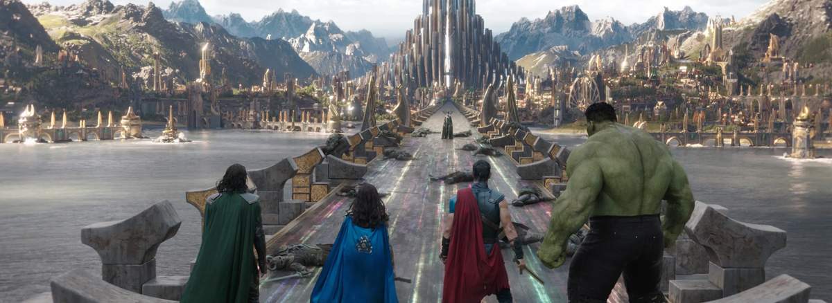 Valkyrie and the Revengers (Hulk, Loki and Thor)