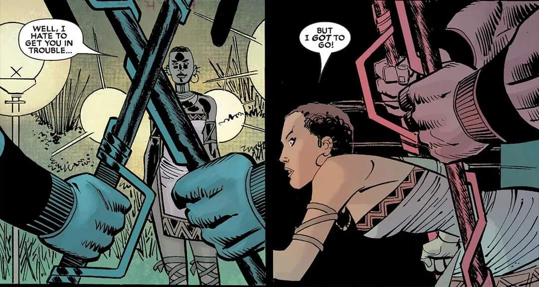 Shuri escaping